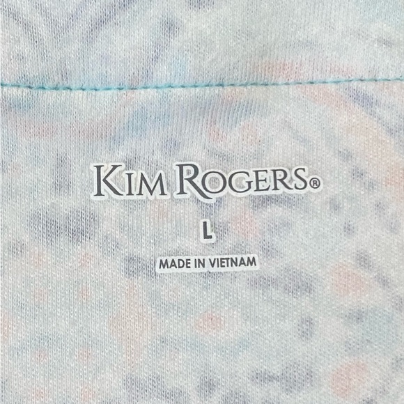 Kim Rogers Paisley Shirt Top Blouse Square Neckline - Picture 4 of 6